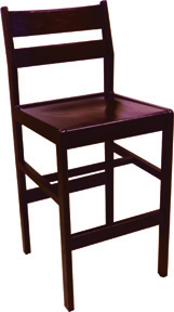 Adam Counter Height Stool w\/Wood Seat & Back